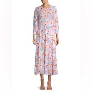 Floral Tiered Midi Floral For the Republic cottagecore‎ size M